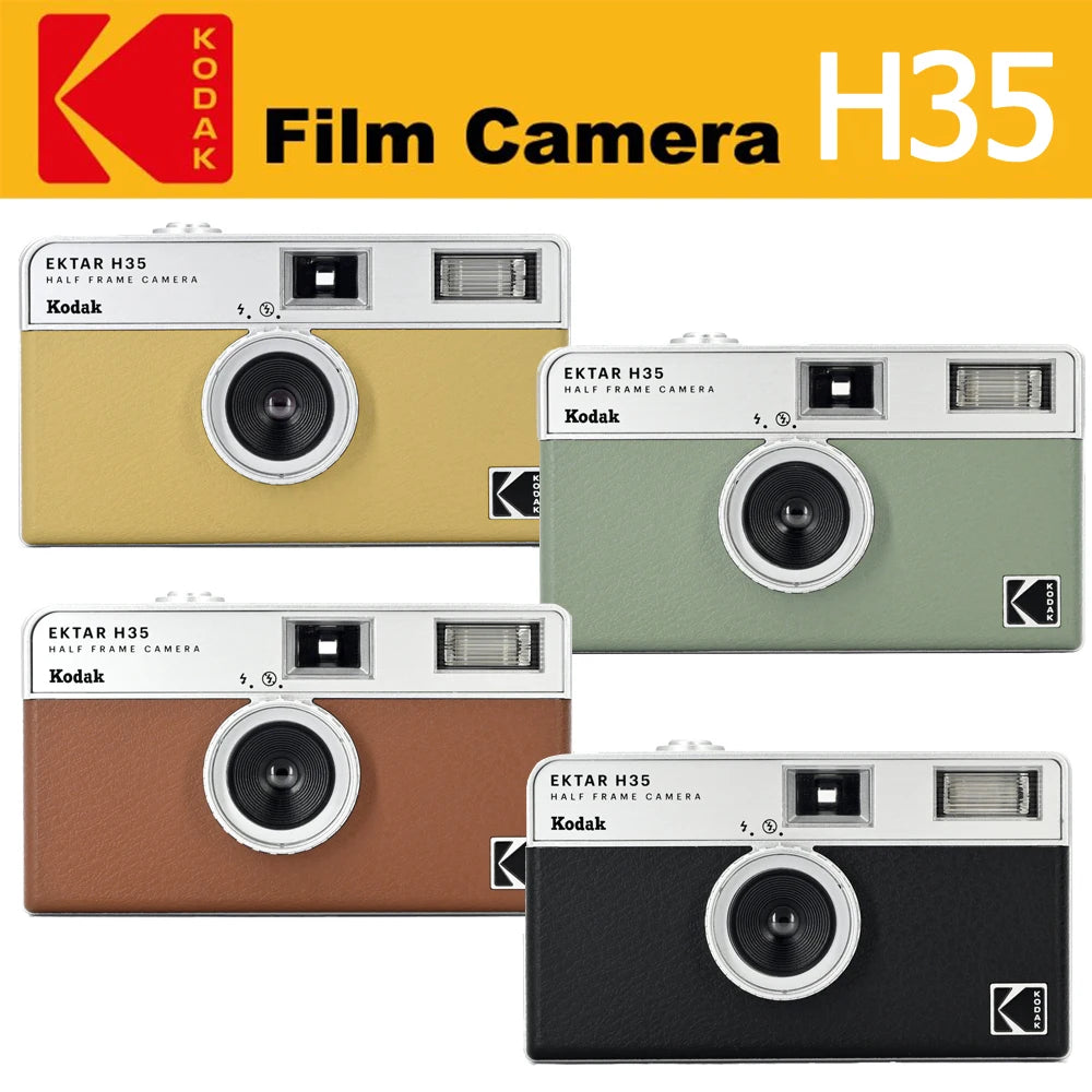 2024 New  EKTAR H35 Half Frame Camera 35Mm Film Camera Reusable Film Camera with Flash Film Camera Optional Film